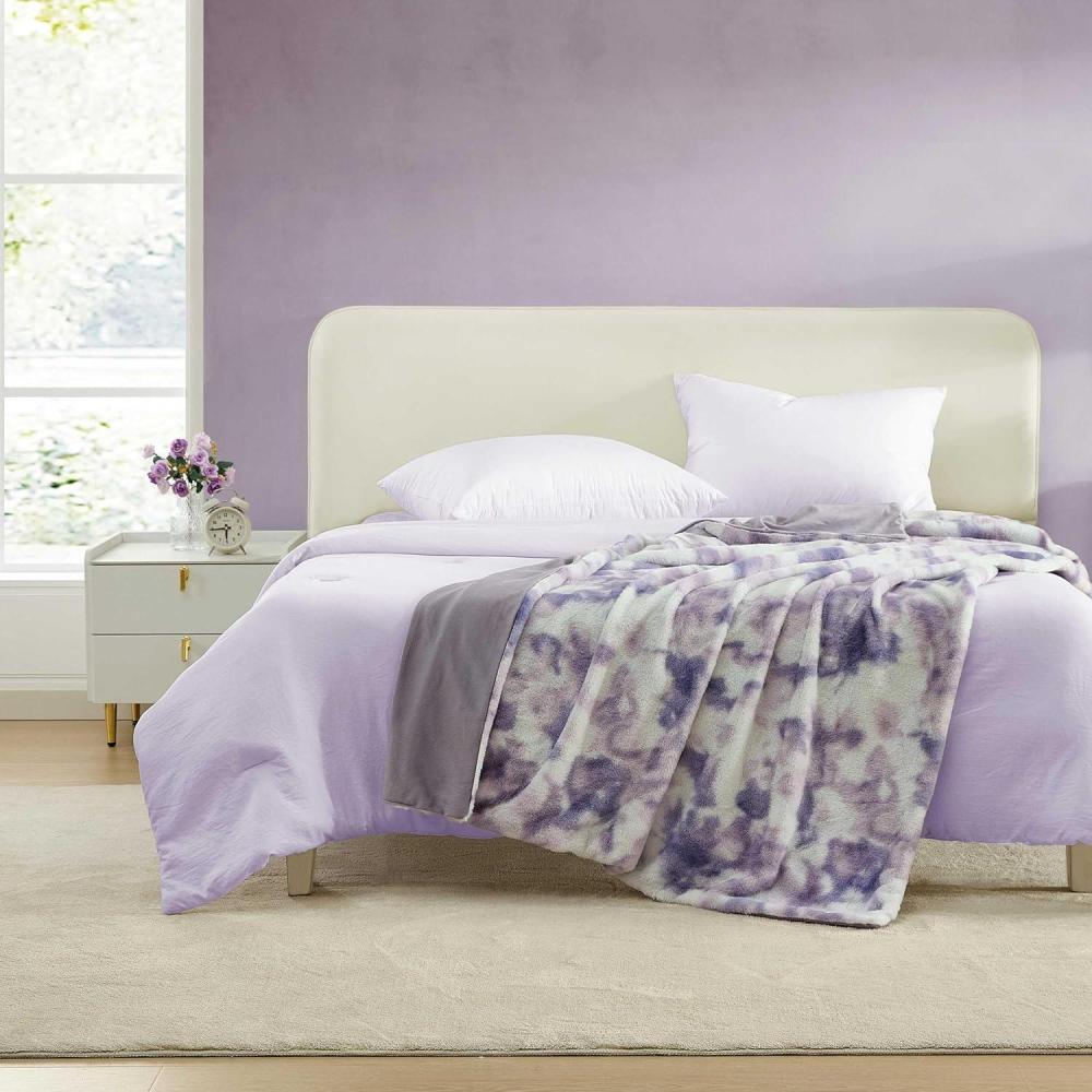 imageBetsey Johnson  Blanket ButterySoft Faux Fur Throw Blanket for Couch or Bed Boldly Plush ampamp Oversized Bedding Sunset Tie Dye Purple 50quot x 70quotSunset Tie Dye Purple