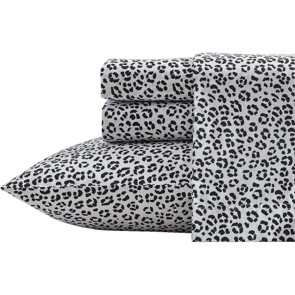 imageBetsey Johnson Teeny Tiny Roses Cotton Pink 4 Piece Sheet SetQueenLuxe Leopard BlackWhite