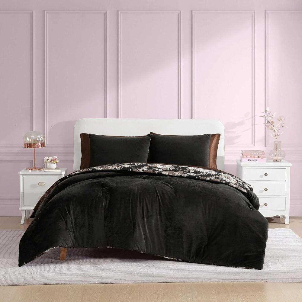 imageBetsey Johnson Velvet Solid ComforterSham SetVelvet Solid Black