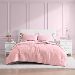 Betsey Johnson- Velvet Solid Comforter-Sham Set(Velvet Solid Pink)