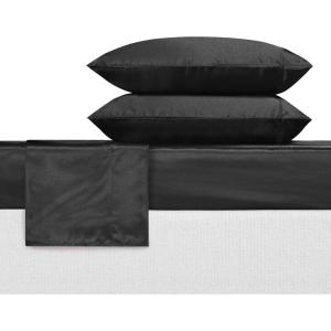Betsey Johnson Vintage Floral Pink 100% Microfiber Queen Sheet Set(Black)
