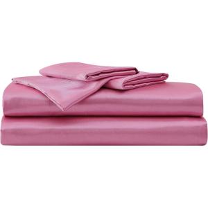 Betsey Johnson Vintage Floral Pink 100% Microfiber Queen Sheet Set(Pink)