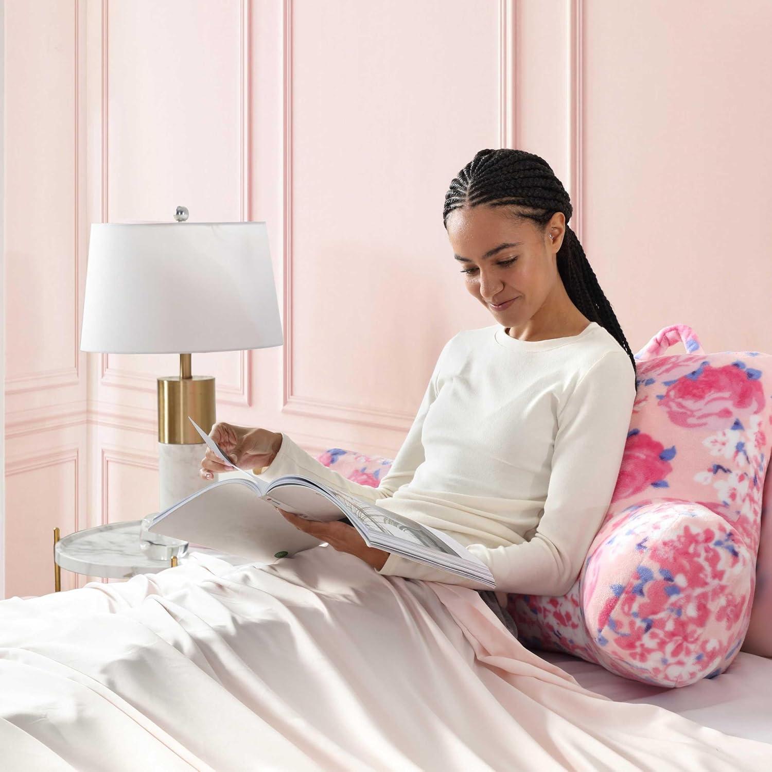 image:imageBetsey Johnson Throw Pillow Plush Pillow with Hidden Zipper Throw Pillow for Couch or Bed Ballet Bows Grey 20 x 48Xox Floral Purple