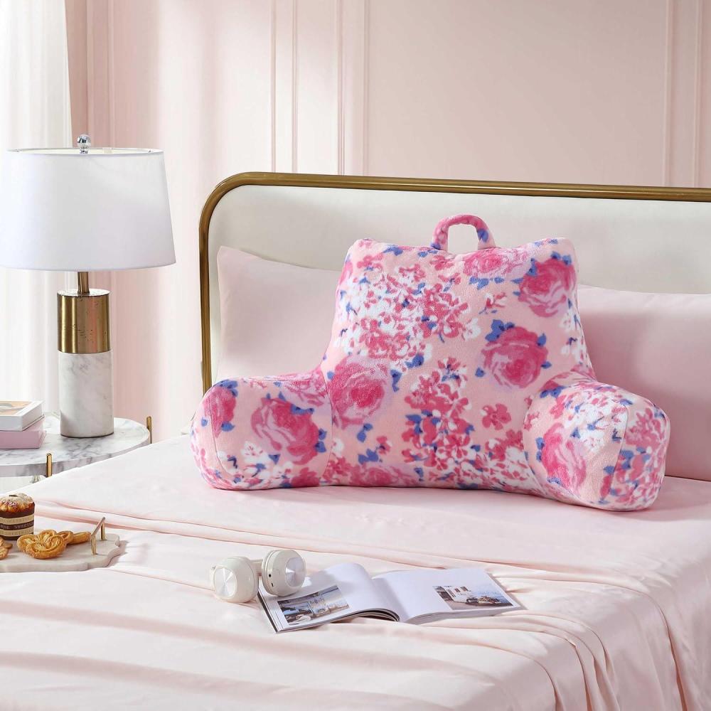 image:imageBetsey Johnson  Throw Pillow Plush Pillow with Hidden Zipper Throw Pillow for Couch or Bed Ballet Bows Grey 20 x 48Xox Floral Purple
